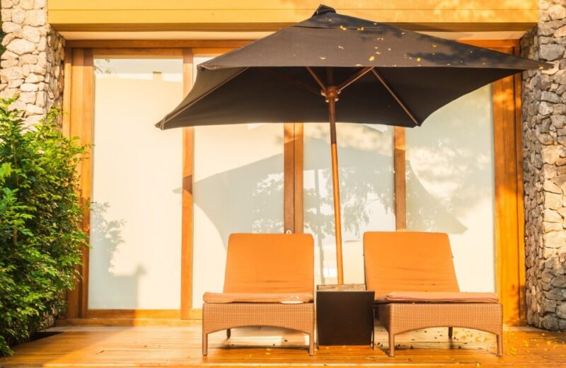 Umbrellas for outdoors furniture
