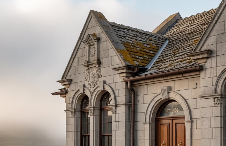 Historic Building with old roof