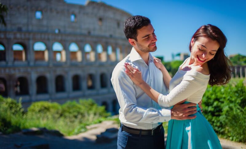 photographing Colosseum