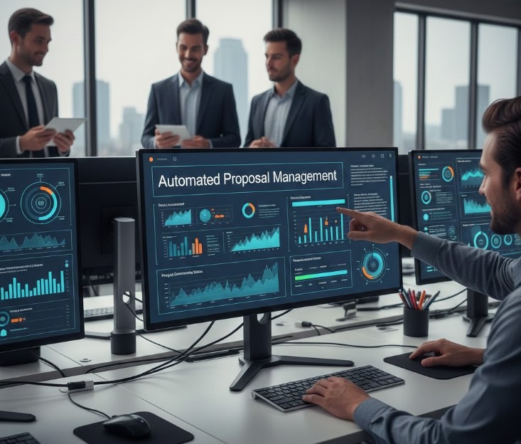 Advanced data analytics dashboards support automated proposal management