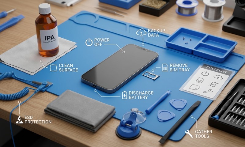 phone waitning for the screen removal