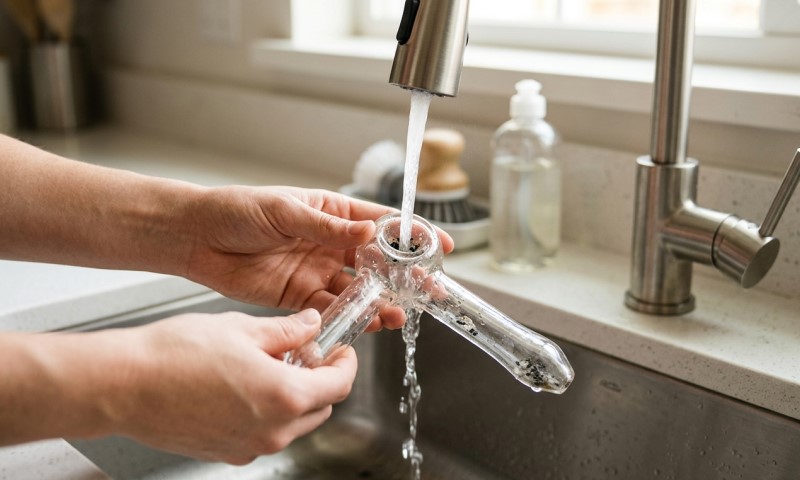 rinse it with warm water