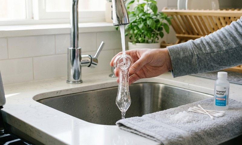 best way to clean a glass pipe