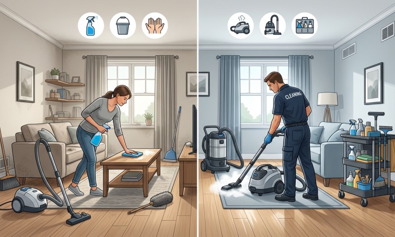 professional vs DIY cleaning